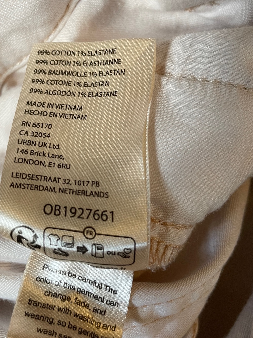Pilcro Anthropologie Soft Barrel Leg Utility Chino Pants Ecru Crop 27 - Picture 5 of 10
